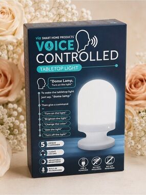 Voice Controlled Tabletop Light - White